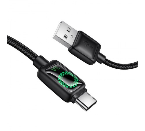 Дата кабель Hoco U146 Mundo USB to Type-C 36W (1.2m) Black