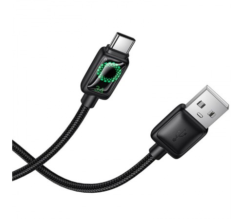 Дата кабель Hoco U146 Mundo USB to Type-C 36W (1.2m) Black