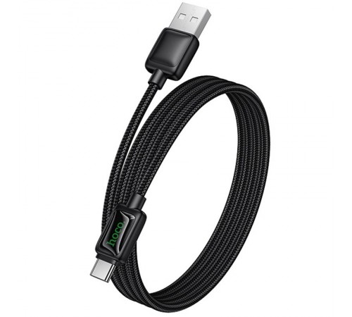 Дата кабель Hoco U146 Mundo USB to Type-C 36W (1.2m) Black