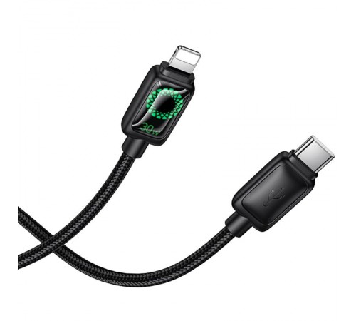 Дата кабель Hoco U146 Mundo Type-C to Lightning 30W (1.2m) Black