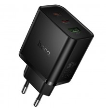 МЗП Hoco N75 Grande 65W QC+PD (1USB-A/2C) Black