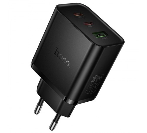 МЗП Hoco N75 Grande 65W QC+PD (1USB-A/2C) Black