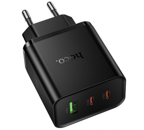 МЗП Hoco N75 Grande 65W QC+PD (1USB-A/2C) Black