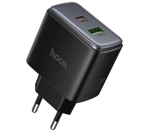 МЗП Hoco C158A Upgrade PD45W (1USB-A/1C) Black