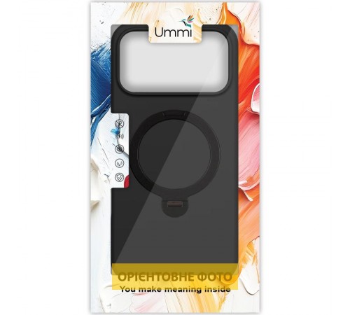 Чохол Ummi Colorful with MagSafe HQ Ring для Apple iPhone 17 Air (6.5") Black