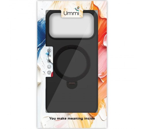 Чохол Ummi Colorful with MagSafe HQ Ring для Apple iPhone 17 Pro (6.3") Black