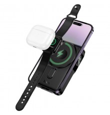 Портативний ЗП Power Bank Hoco Q48 Core PD20W з БЗП+iWatch 10000 mAh Black