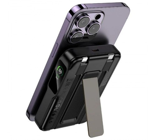 Портативний ЗП Power Bank Hoco Q48 Core PD20W з БЗП+iWatch 10000 mAh Black