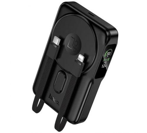 Портативний ЗП Power Bank Hoco Q48 Core PD20W з БЗП+iWatch 10000 mAh Black