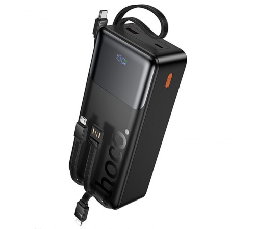 Портативний ЗП Power Bank Hoco J156B Founder 22.5W+PD20W with four cables 30000 mAh Black