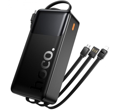 Портативний ЗП Power Bank Hoco J156B Founder 22.5W+PD20W with four cables 30000 mAh Black