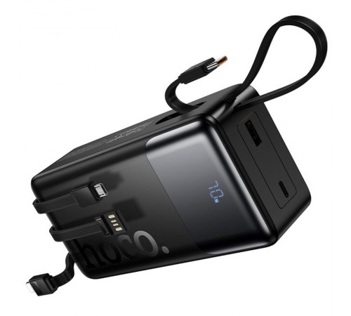 Портативний ЗП Power Bank Hoco J156B Founder 22.5W+PD20W with four cables 30000 mAh Black