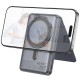 Портативний ЗП Power Bank Hoco Q46 Title PD20W з БЗП+card holder 5000 mAh Silver gray