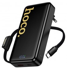 Портативний ЗП Power Bank Hoco Q45 Worrier 22.5W+PD20W with cable 10000 mAh Black