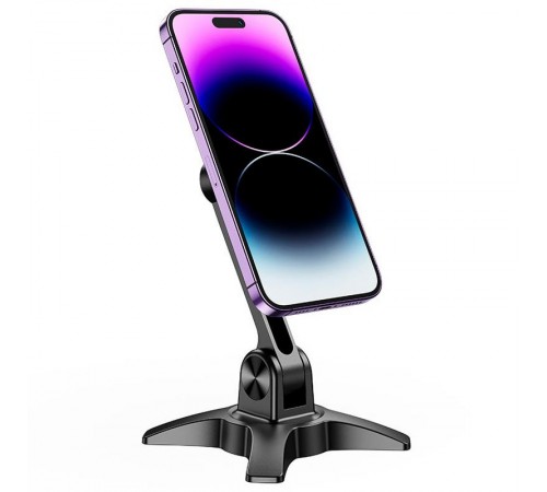 Магнітний тримач для телефону Hoco HD2 Joy ring Black