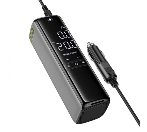Автомобільний насос Borofone FC1 Air Pump Black Gray