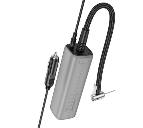 Автомобільний насос Borofone FC1 Air Pump Black Gray