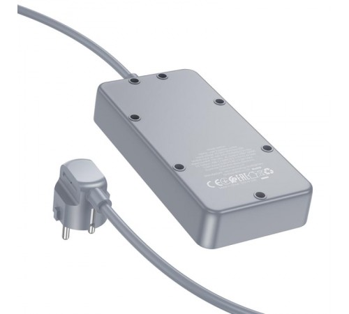 Подовжувач Borofone BAC2A (3USB-A/1C/3xSocket) (1.5m) Black