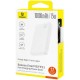 Портативний ЗП Power Bank Baseus EnerFill FP11 15W 10000 mAh (P1008210C213) White