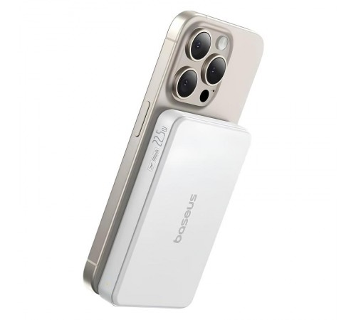 Портативний ЗП Power Bank Baseus EnerFill FM11 Ultra-Mini 22.5W з БЗП 10000mAh (P1008210E123) White