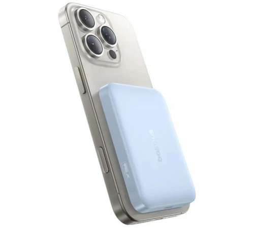 Портативний ЗП Power Bank Baseus EnerFill FM11 Ultra-Mini 22.5W з БЗП 10000mAh (PPFM11-1022) Galaxy Blue
