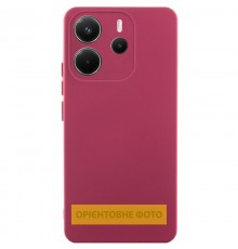 Чохол Silicone Cover Ummi Lakshmi Full Camera (AA) для Xiaomi Redmi Note 14 Pro 4G/5G Бордовий / Marsala