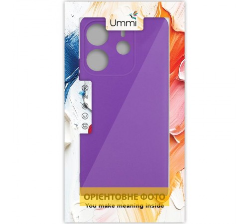 Чохол Silicone Cover Ummi Lakshmi Full Camera (AA) для Xiaomi Redmi Note 14 Pro 4G/5G Фіолетовий / Purple