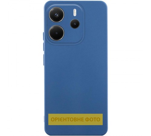 Чохол Silicone Cover Ummi Lakshmi Full Camera (AA) для Xiaomi Redmi Note 14 Pro 4G/5G Синій / Navy Blue