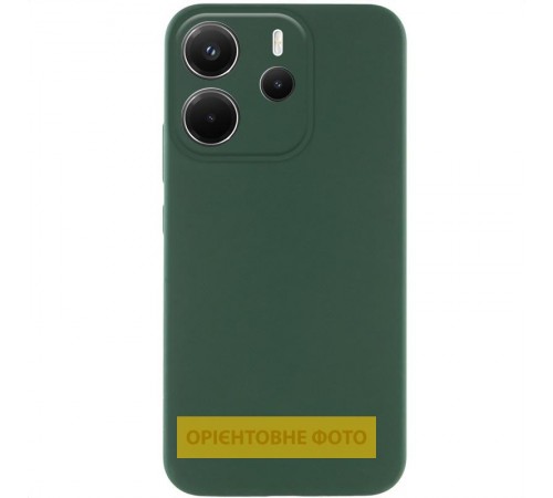 Чохол Silicone Cover Ummi Lakshmi Full Camera (AA) для Xiaomi Redmi Note 14 Pro 4G/5G Зелений / Dark green