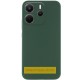 Чохол Silicone Cover Ummi Lakshmi Full Camera (AA) для Xiaomi Redmi Note 14 Pro 4G/5G Зелений / Dark green