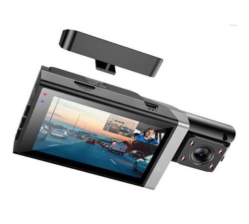 Відеореєстратор Hoco DI64 3-inch screen display driving recorder (720P) Black