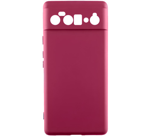 Чохол TPU GETMAN Liquid Silk Full Camera для Motorola Edge 60 Fusion Бордовий / Marsala
