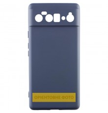 Чохол TPU GETMAN Liquid Silk Full Camera для Motorola Edge 60 Fusion Синій / Midnight Blue