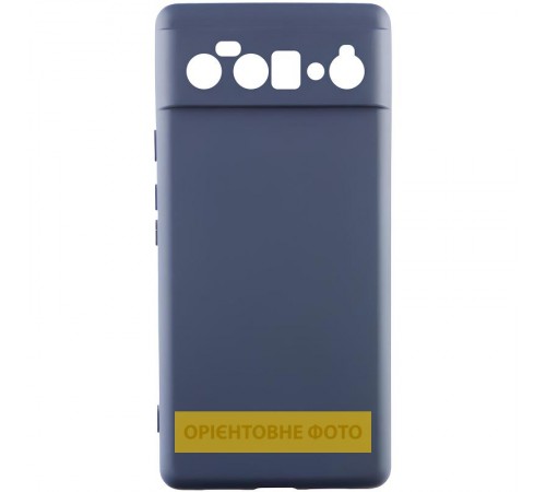 Чохол TPU GETMAN Liquid Silk Full Camera для Motorola Edge 60 Fusion Синій / Midnight Blue