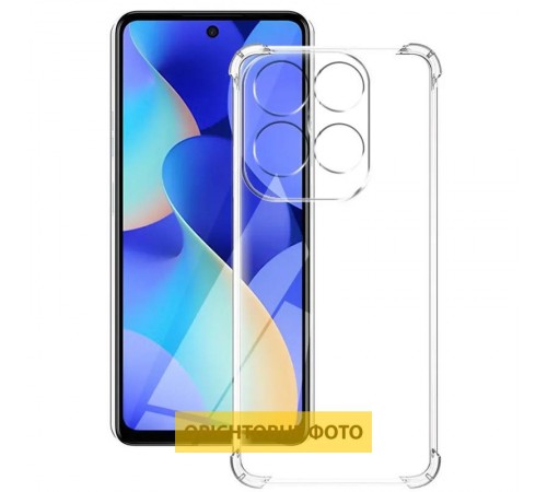 TPU чохол GETMAN Ease logo посилені кути Full Camera для Infinix Hot 60i / 60 Безбарвний (прозорий)