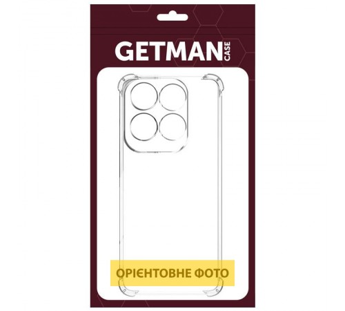 TPU чохол GETMAN Ease logo посилені кути Full Camera для Infinix Hot 60i / 60 Безбарвний (прозорий)