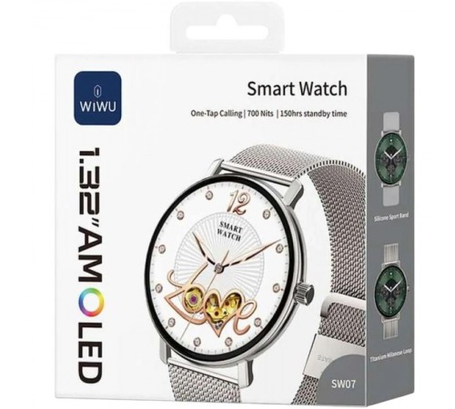 Смарт-годинник WiWU SW07 Smart sports watch (call version) Silver