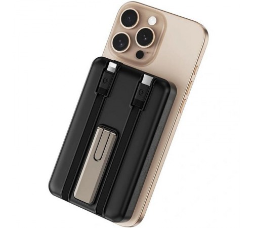Портативний ЗП Power Bank WIWU Wi-P056 22.5W+PD20W з БЗП+iWatch with cable 10000 mAh Black
