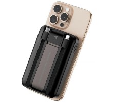 Портативний ЗП Power Bank WIWU Wi-P061 22.5W+PD20W з БЗП+iWatch with cable 10000 mAh Black