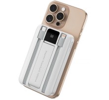 Портативний ЗП Power Bank WIWU Wi-P061 22.5W+PD20W з БЗП+iWatch with cable 10000 mAh White