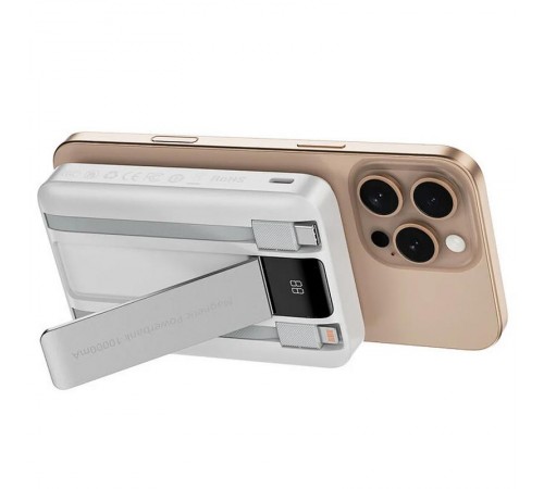 Портативний ЗП Power Bank WIWU Wi-P061 22.5W+PD20W з БЗП+iWatch with cable 10000 mAh White