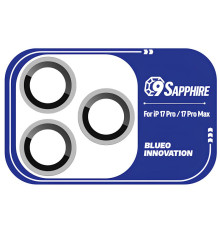 Захисне скло BlueO Sapphire на камеру для Apple iPhone 17 Pro / 17 Pro Max Срібний / Silver