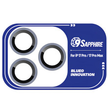 Захисне скло BlueO Sapphire на камеру для Apple iPhone 17 Pro / 17 Pro Max Темно-синій / Dark Blue
