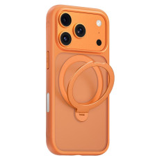 TPU+PC чохол Blueo Skin Friendly 360 Rotatable Stand with MagSafe для Apple iPhone 17 Pro (6.3") Orange