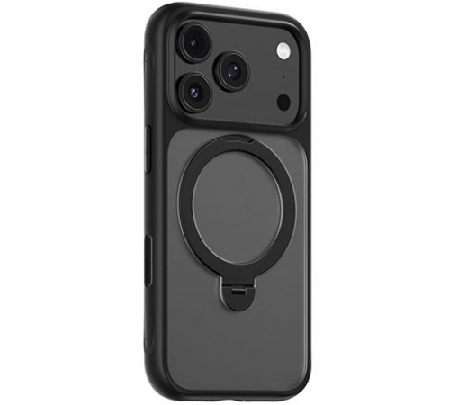 TPU+PC чохол Blueo Skin Friendly 360 Rotatable Stand with MagSafe для Apple iPhone 17 Pro Max (6.9") Black