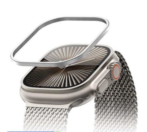 Захисна рамка BlueO Titanium Frame для Apple Watch Ultra 1/2/3 49mm Natural Titanium
