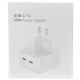МЗП 35W Dual Mini Power Adapter for Apple (2USB-C) (AA) (box) White