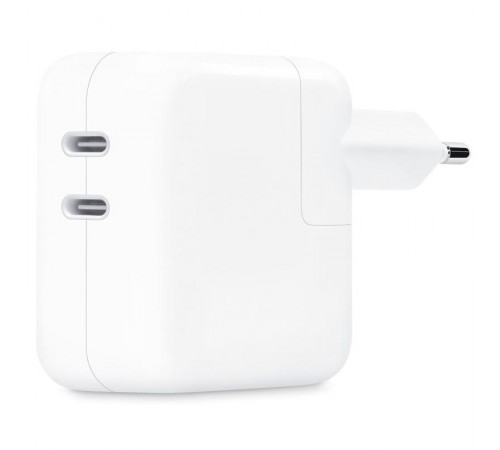 МЗП 35W Dual Power Adapter for Apple (2USB-C) (AAA) (box) White