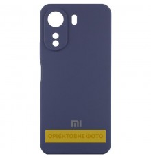 Чохол Silicone Cover Lakshmi Full Camera (AA) with logo для Xiaomi Redmi 15 (EU) Синій / Midnight blue