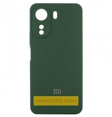 Чохол Silicone Cover Lakshmi Full Camera (AA) with logo для Xiaomi Redmi 15 (EU) Зелений / Dark green